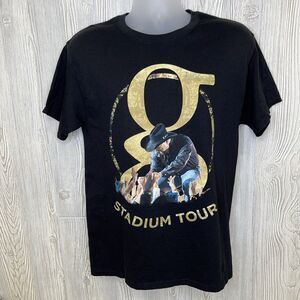 Garth Brooks Stadium Tour T-Shirt Country Music Concert Size Medium Black Hanes